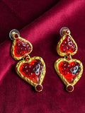 Red Heart Earrings